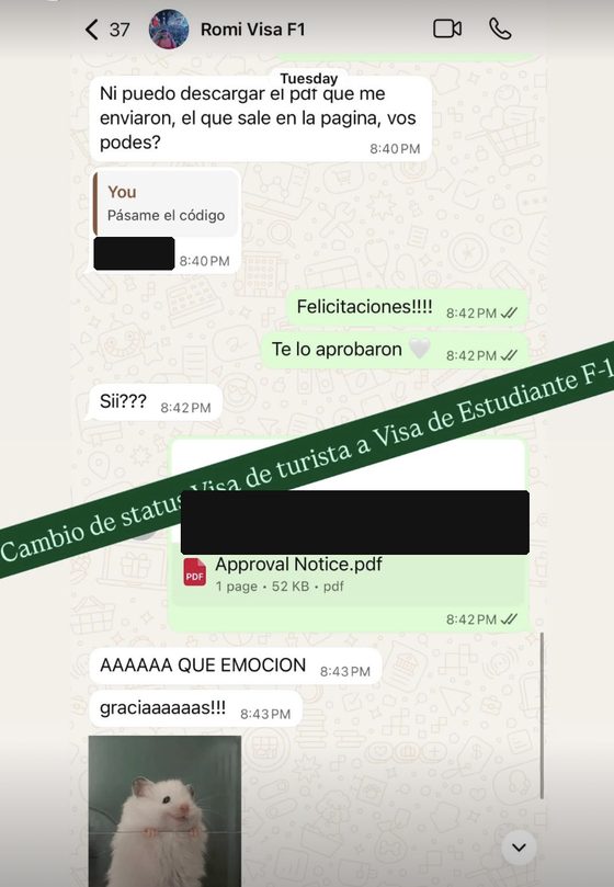 Cambio de status a visa de estudiante F-1