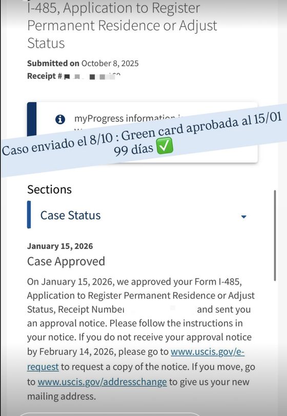 Green card aprobada en 99 días